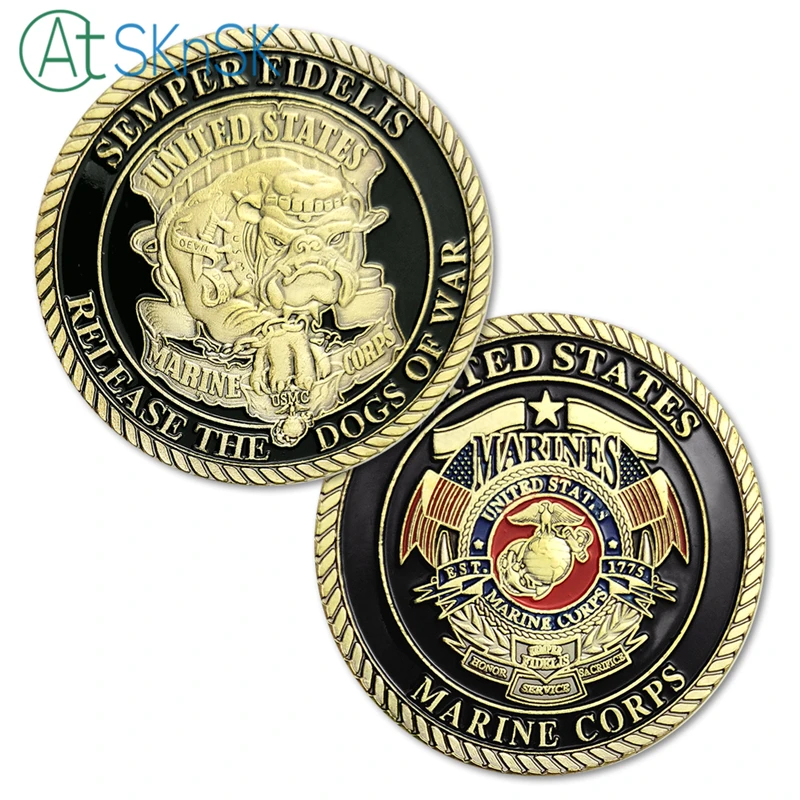 50/100 шт./лот Новое поступление сувенирные монеты Semper Fidelis выпуск собак войны