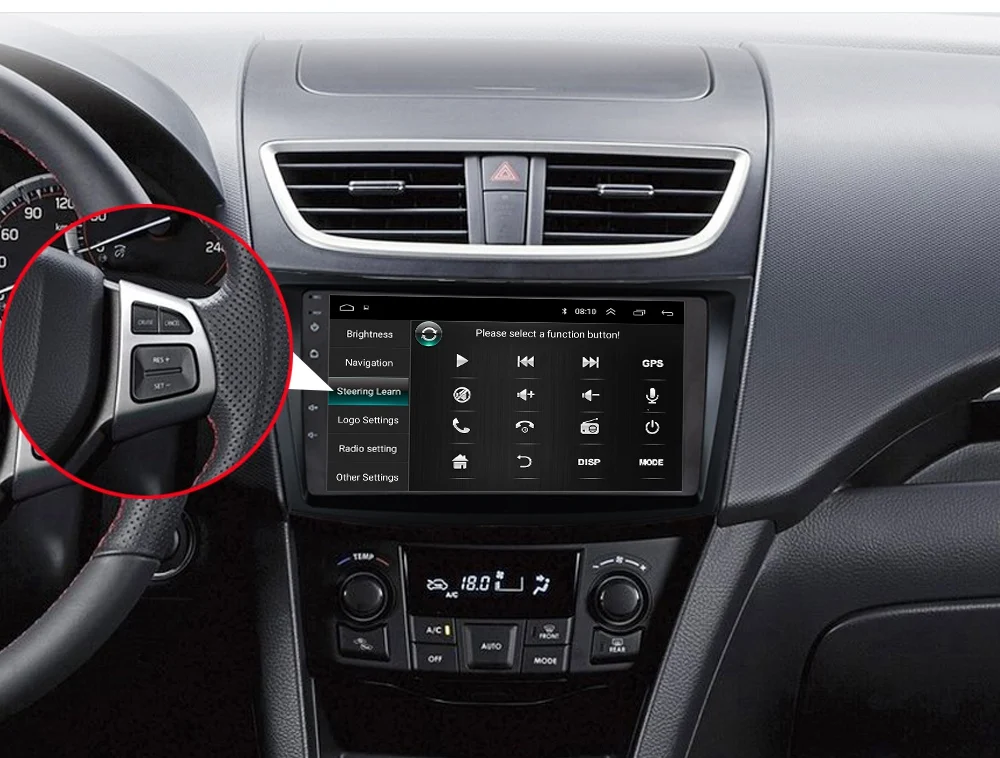 " Android 8,1 GO автомобильный dvd-плеер для Suzuki Swift 2011 2012 2013 автомобильный Радио gps навигация WiFi плеер 2din