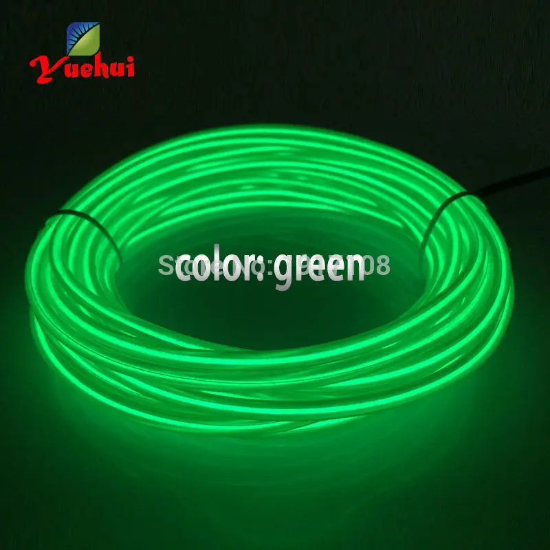 Green С игрушками/Одежда для рукоделия светящиеся вечерние принадлежности гибкий неоновый светильник светящийся 3,2 мм 5 м желтый EL провод веревка лента кабельная полоса неоновый светильник s - Цвет: Green