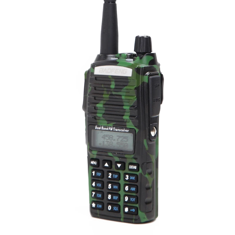 Портативная рация Baofeng UV 82 Plus с двойным PTT мощностью 8 Вт VHF UHF дальность действия 10