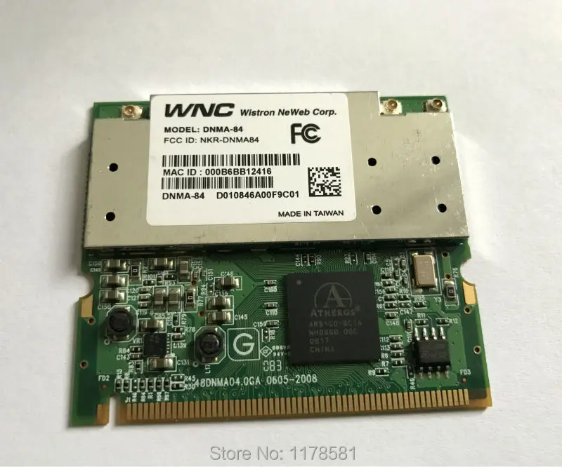 Сетевая карта для Atheros AR9160 DNMA 83 84 Mini PCI 2 4 GHz/5 GHz 802.11a/b/g/n 300 Mbps беспроводная 3x3 wifi