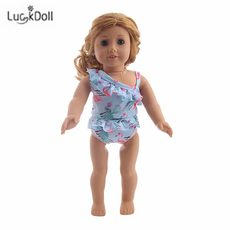 LUCKDOLL Купальник Модный костюм подходит 18 дюймов Американский 43 см Кукла одежда аксессуары, игрушки для девочек, поколение, подарок на день рождения