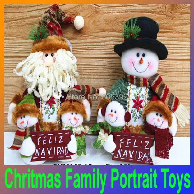 10 ''прекрасный идол Рождество Санта Клаус семейный портрет Тряпичные куклы