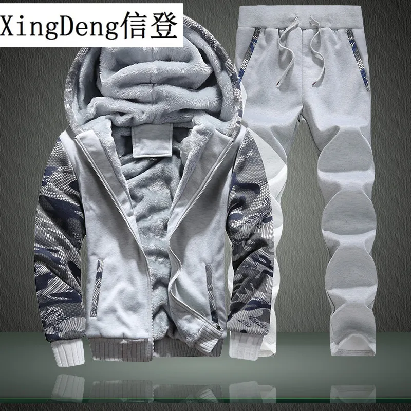 Новые зимние мужские комплекты XingDeng теплое пальто толстовки с надписью Punisher
