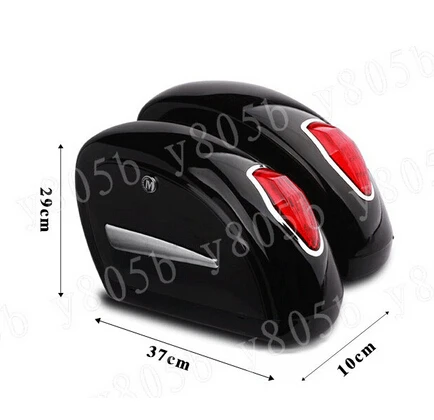 Touring Cruiser жесткие седельные сумки багажные огни с креплением для Honda Shadow Spirit Sabre Aero