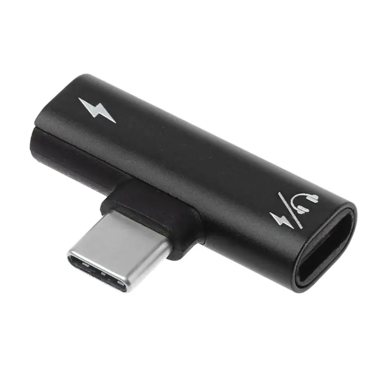Кабель адаптер для зарядки наушников USB C Type Male Dual Female аудиокабель AUX Xiaomi Mi 6 6x Huawei P20