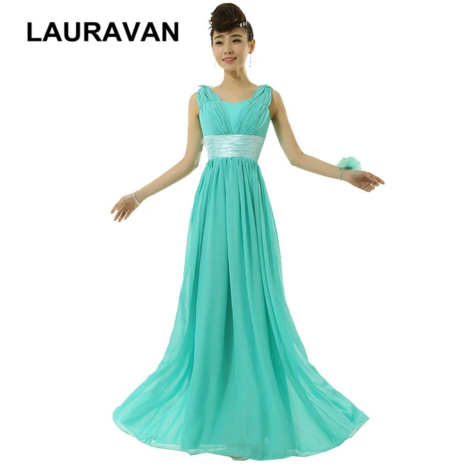 Бирюзовое Зеленое Шифоновое красивое Королевское синее вечернее длинное платье