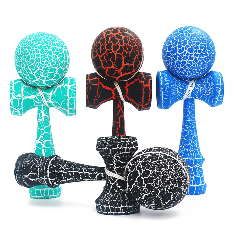Горячие деревянные спортивные игрушки Kendama, уличные игрушки, шарики, два цвета, трещины из бука, для детей и взрослых, спортивные мячи, здоровые, для активного отдыха