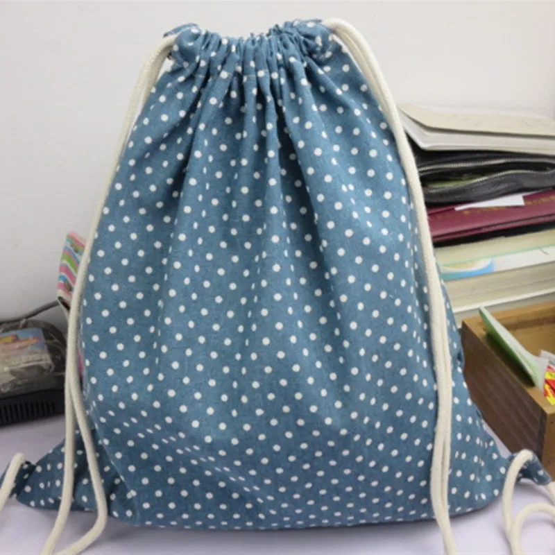 YILE 1 шт. дорожный рюкзак из хлопка и льна на шнурке Студенческая сумка для книг