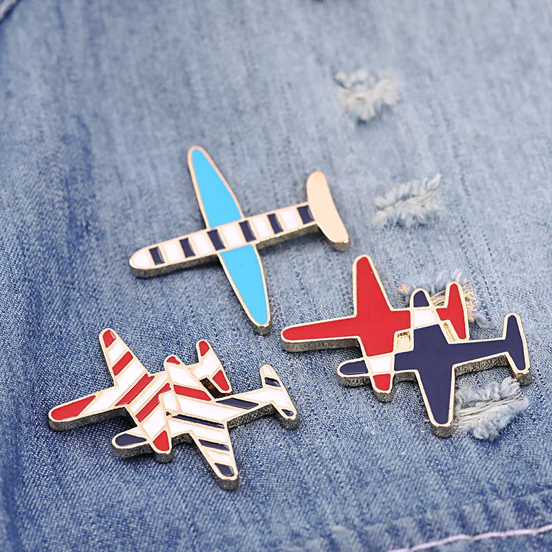 Женская Брошь в виде самолета брошка мультяшного для мальчиков и девочек сумка