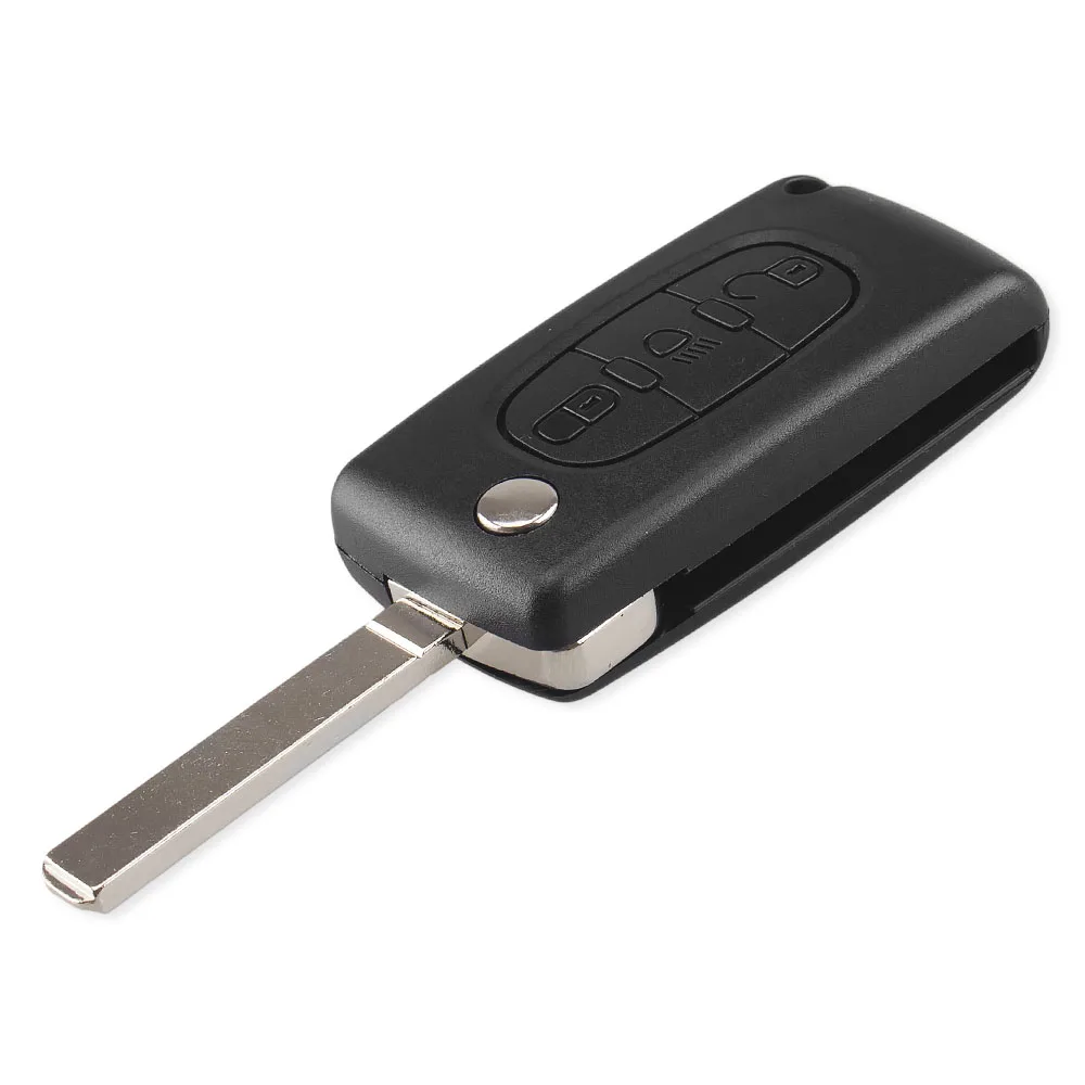 KEYYOU для Citroen C1 C2 C3 C4 C5 C6 C8 3 кнопки флип чехол дистанционного ключа от машины Fob VA2 HU83