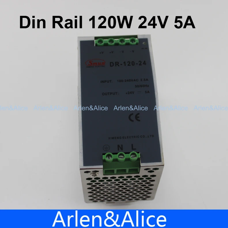 120W 24V 5A din-рейка одиночный выход импульсный источник питания | Обустройство дома