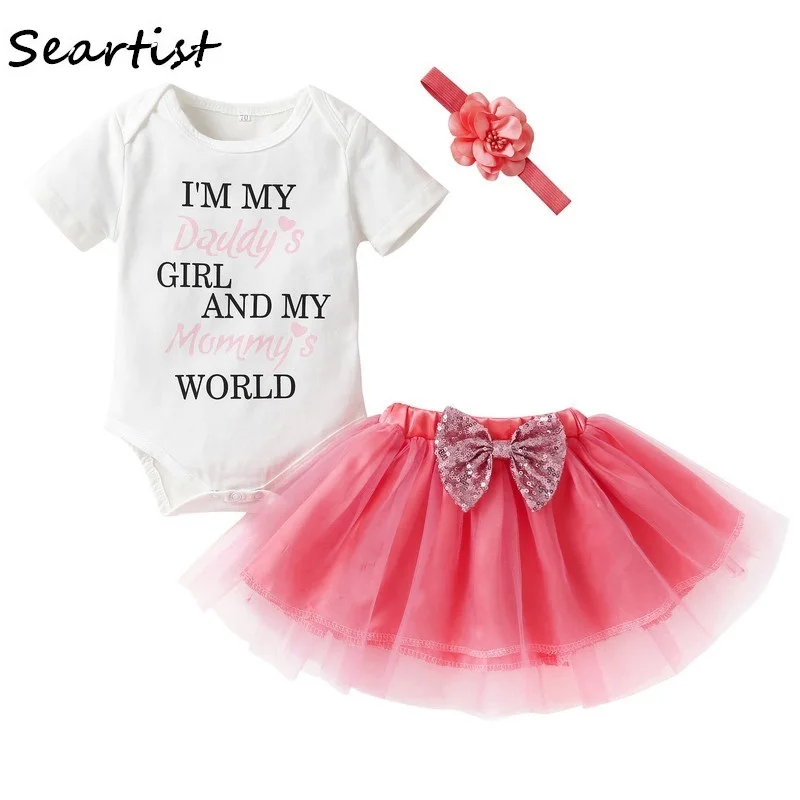 Комбинезоны для новорожденных платье комплект из 3 предметов платья девочек