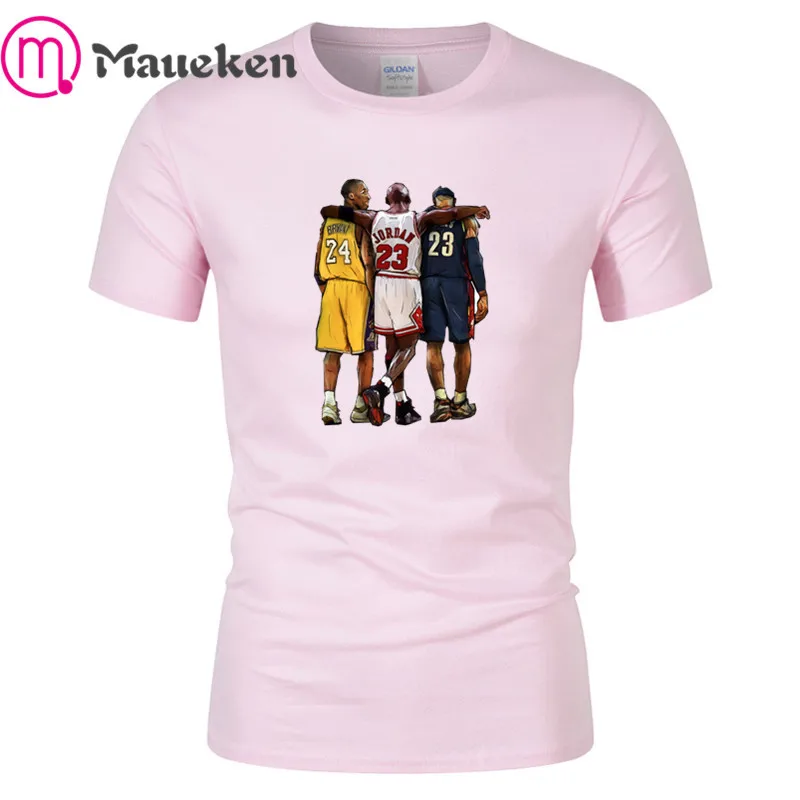 Kobe Bryant jordan lebron james Модная хлопковая забавная футболка для фанатов Подарочная футболка - Цвет: 6