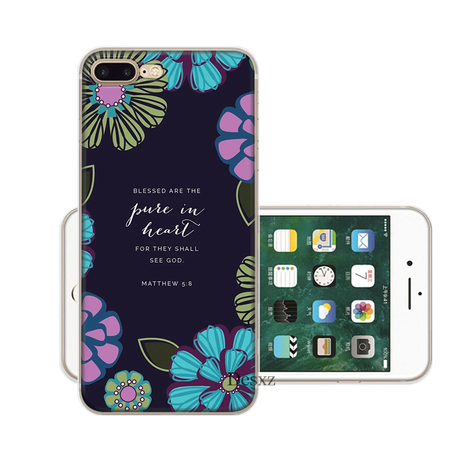 Phone Case Cover Bible Verses For iPhone 11 Pro 5 5s SE 6 6s 7 8 Plus X XS XR Max Hard Pc Shell | Мобильные телефоны и