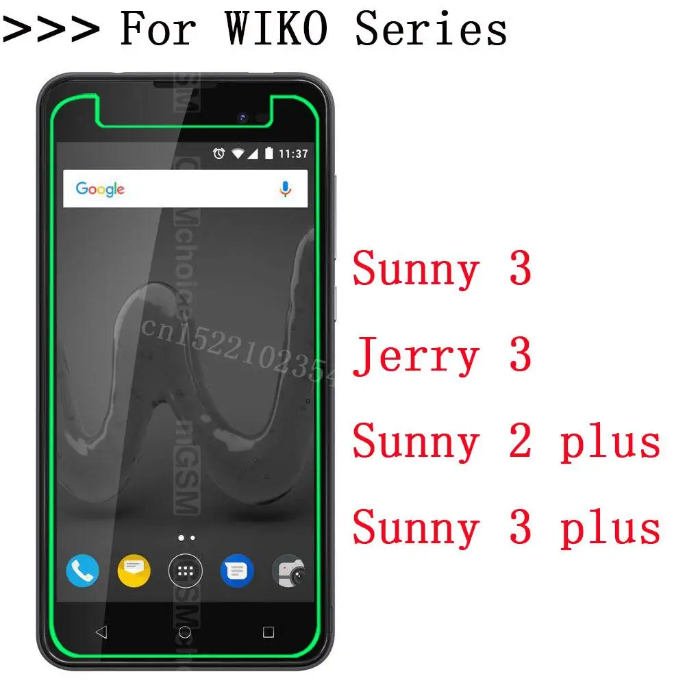 Ультратонкое закаленное стекло для защиты экрана телефона Wiko Sunny 2 3 plus Jerry |