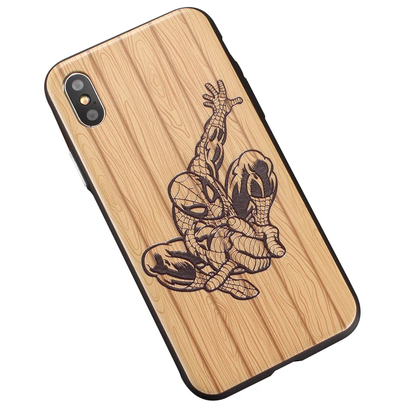Roc Joan чехол для телефона с изображением деревянного зерна Apple iPhone XS Max X XR 8 7 6 6S Plus