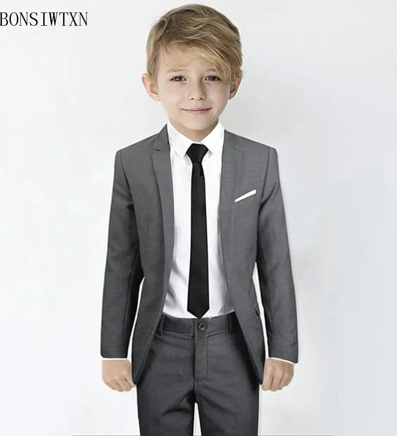 Коллекция 2019 года деловой Детский костюм с блейзером для мальчиков enfant garcon