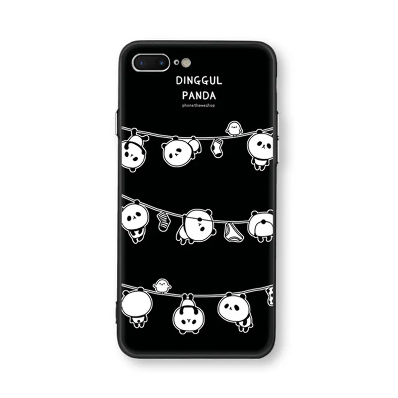 Черный чехол для iphone 7 8 X plus 6 6s 5 5S se Мягкий Силиконовый ТПУ телефона чехлы оболочка
