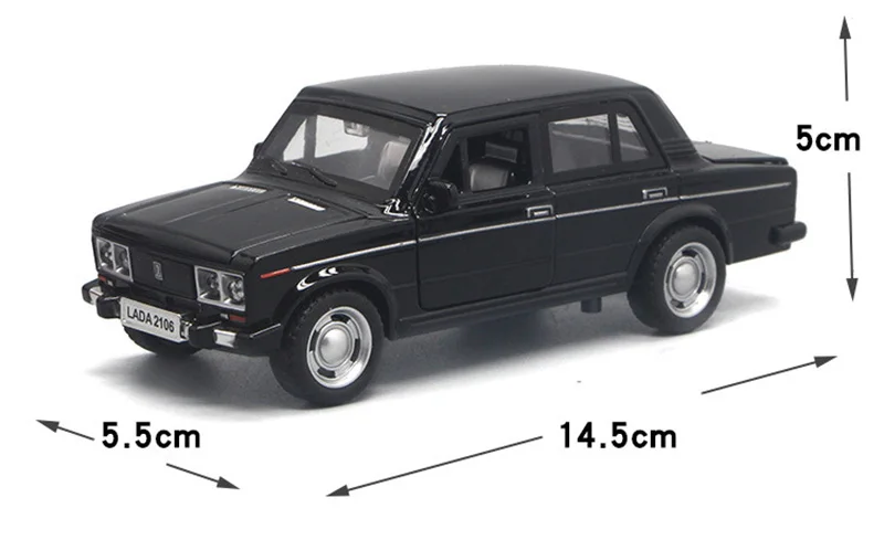 Русский автомобиль LADA 1/32 из сплава 2106 классический литая металлическая задняя