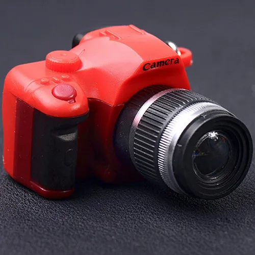 Red Светодиодная камера мигающие игрушки для детей цифровой брелок с камерой светящийся звук вспышка свет сумка с подвесками Аксессуары Детская игрушка - Цвет: Red