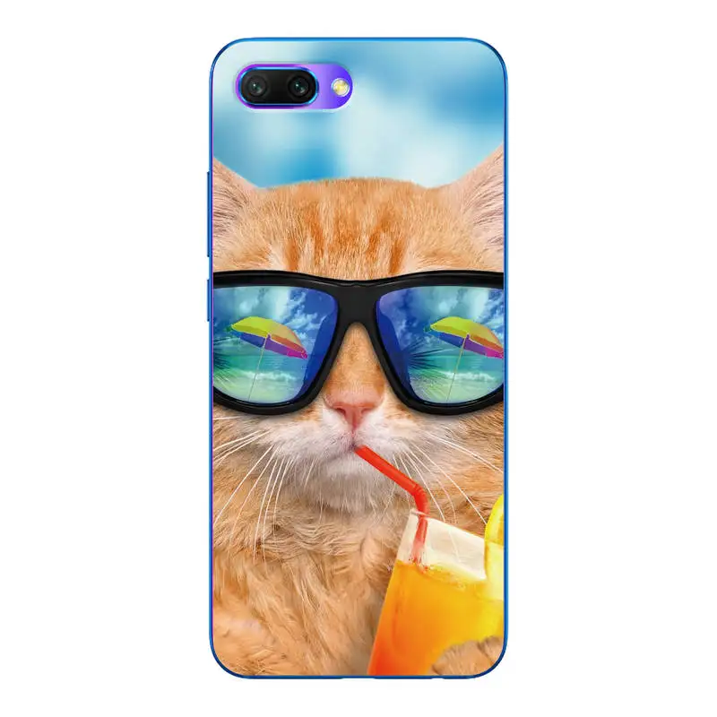 Для huawei Honor 10 5 84 &quotмобильный телефон задняя крышка Сумка Тигр животных чехол для