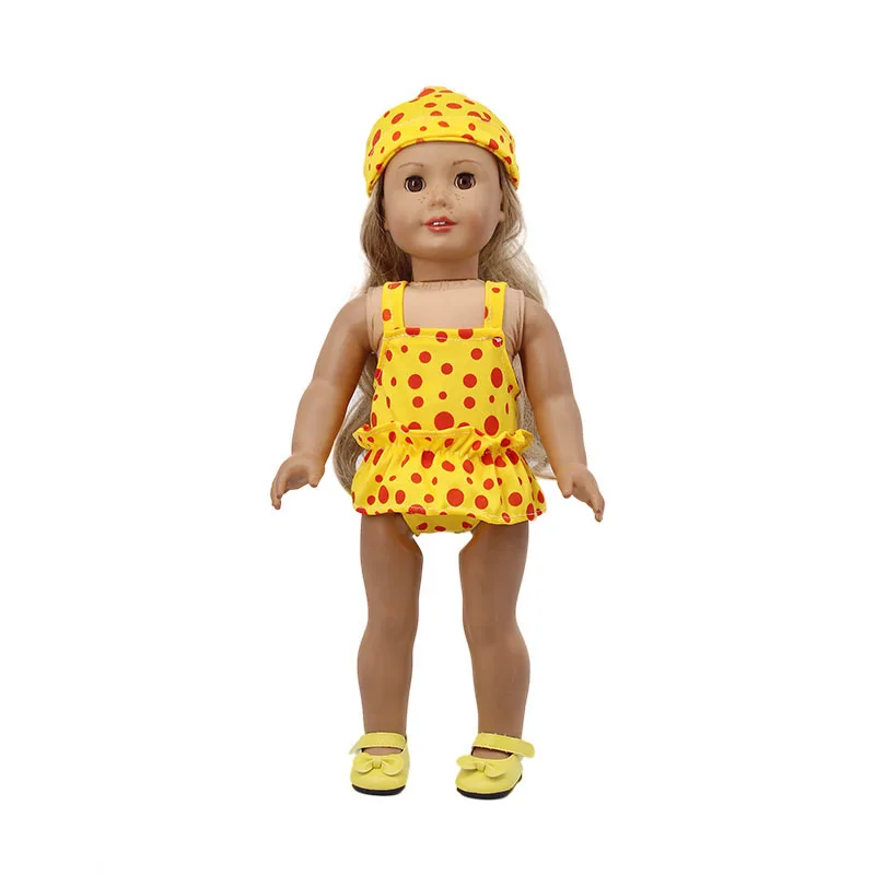 Кукольная одежда 2 комплекта 3 шт. для плавания американской куклы 18 дюймов и