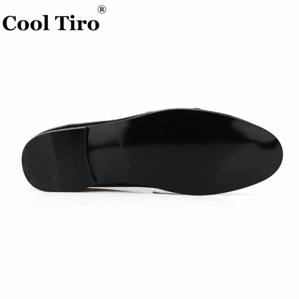 Cool Tiro Black Patent leather Men Loafers Double-Monk Moccasins Slippers Formal Wedding Dress Shoes Flats Business shoes Casual | Обувь