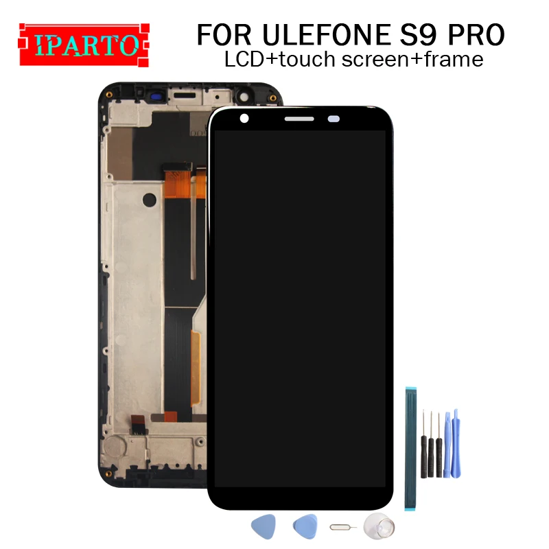 ULEFONE S9 PRO ЖК дисплей + сенсорный экран дигитайзер рамка в сборе 100% Оригинальный