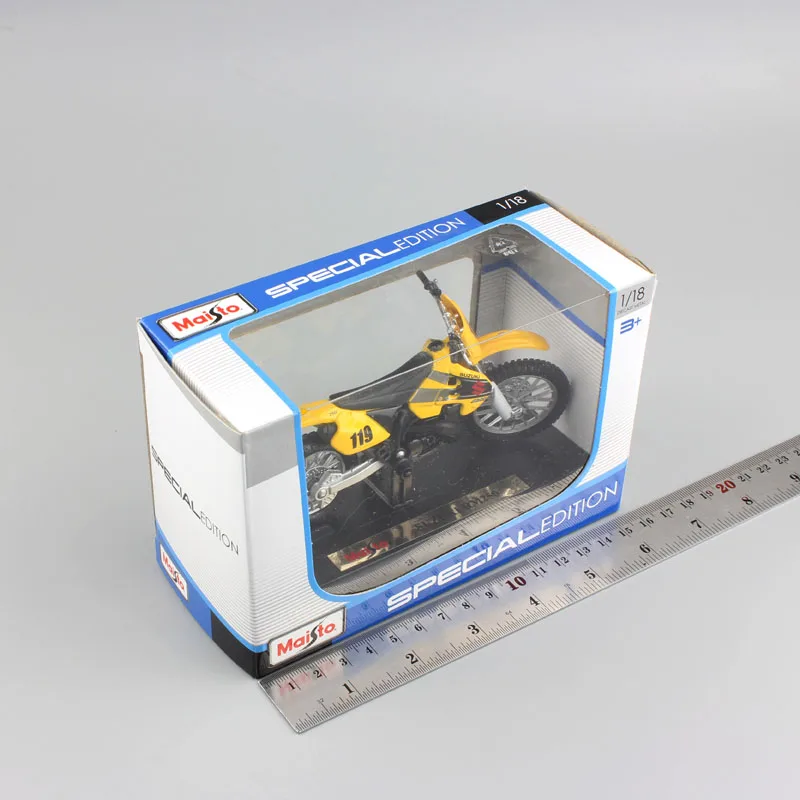 Масштаб 1/18 Maisto No.119 SUZUKI RM250 мотоциклы для кросса MX AMA велосипед superbike металлические
