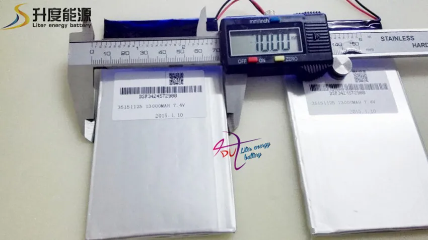 7.4V 13000mAh Tablets Batteries DIY U30GT U30GT1 U30GT2 dual four-core tablet pc battery 33161125 Size:3.5 * 151 125 mm | Электроника