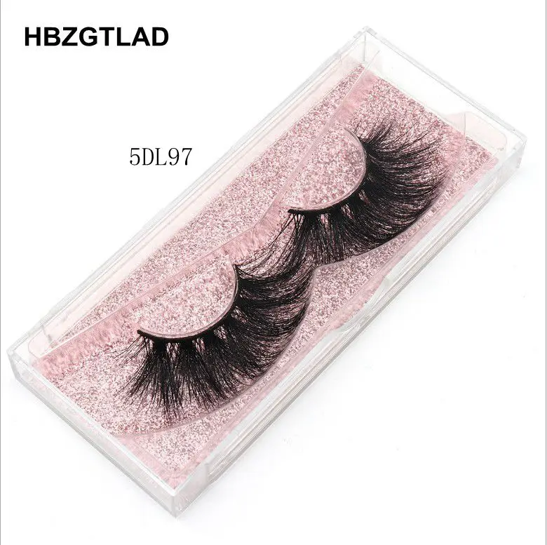 100% Mink Eyelashes False Crisscross Natural Fake lashes Length 25mm Makeup 3D Lashes Extension Eyelash Beauty | Красота и здоровье