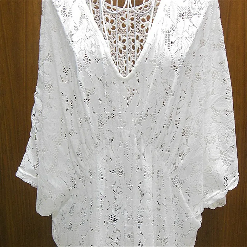 Кружева Топы Летучие Мыши Рукав Сексуальная Спальный Пляж Блузка Сексуальное