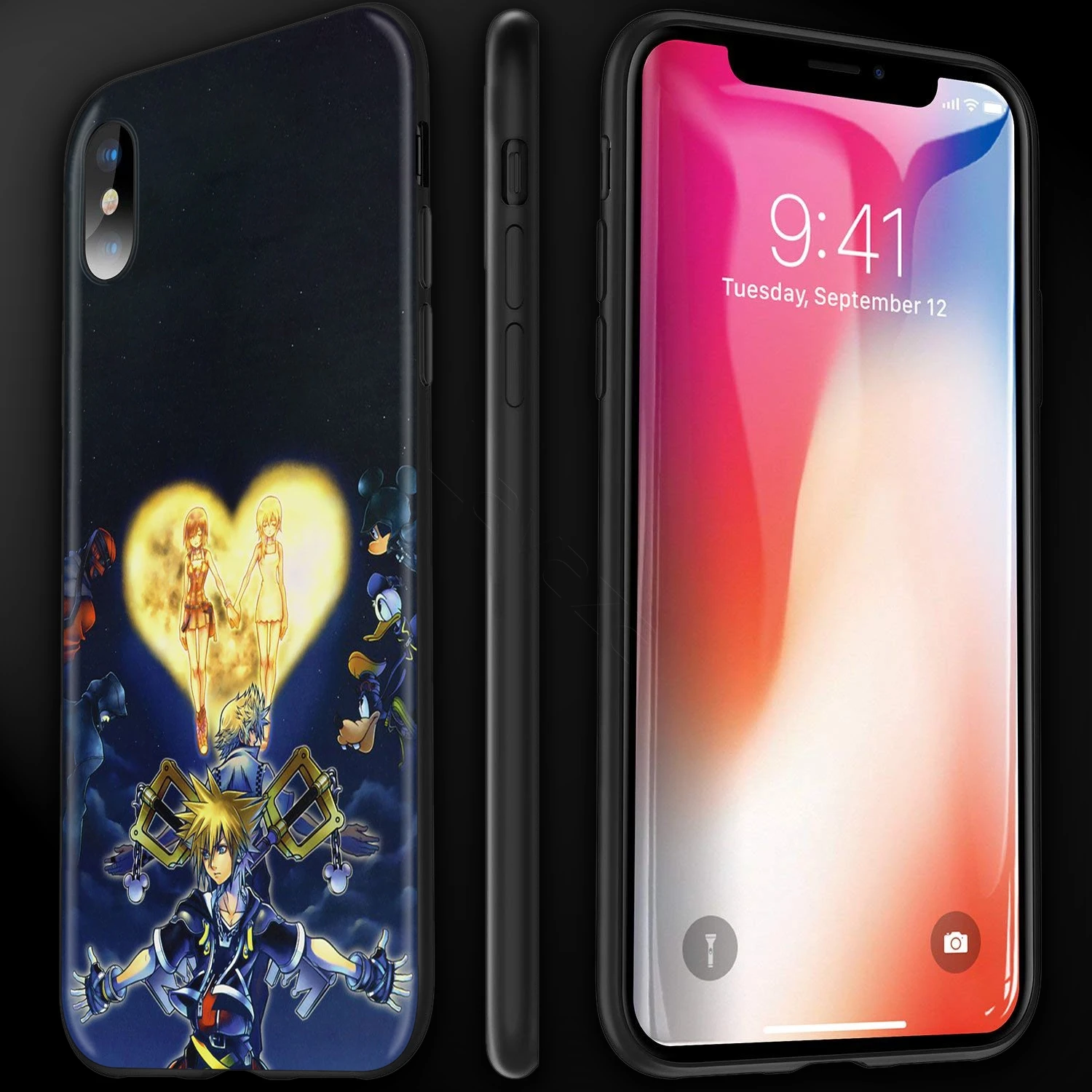 Чехол Lavaza с изображением героев аниме Kingdom Hearts для iPhone 12 mini 11 Pro XS Max XR X 8 7 6 6S Plus 5 5s