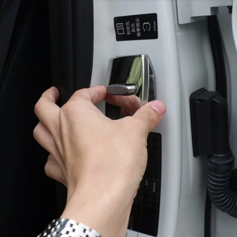 Крышка дверного замка автомобиля из нержавеющей стали защитные колпачки