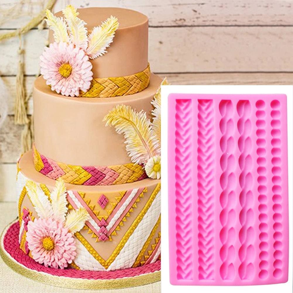 Помадка границы DIY подарки торт плесень аксессуары Сахар ремесло веревочки форма