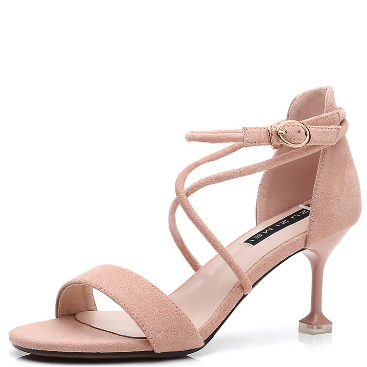 Босоножки женские на тонком каблуке винные босоножки с ремешком и пряжкой