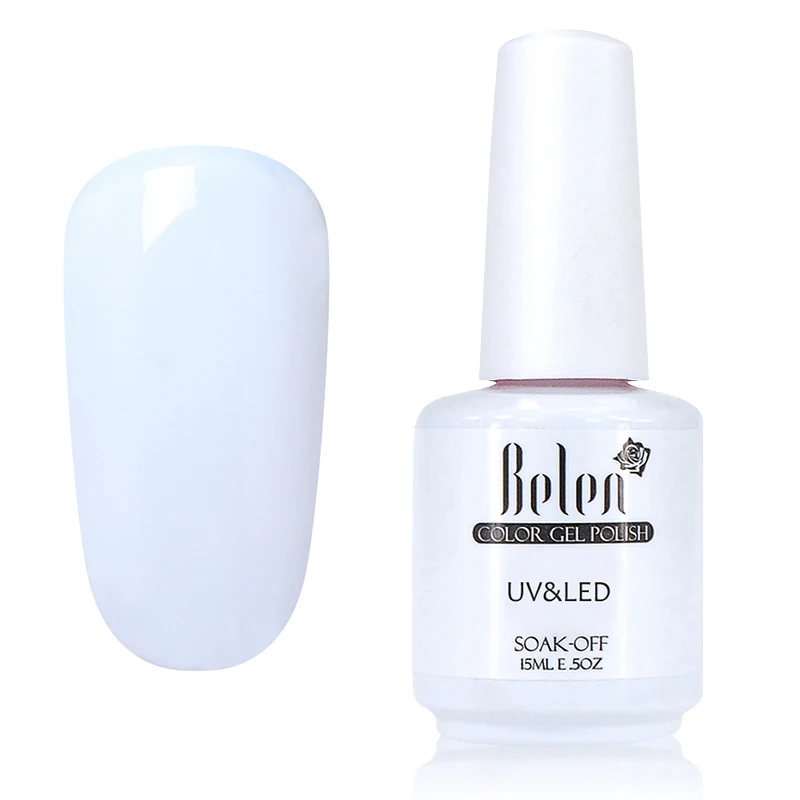 Belen 15ML Gelpolish Semi Permanent Gel Nail Polish 3D Professional Glitter Soak Off UV LED Gel Lacquer Gel Varnish Lak