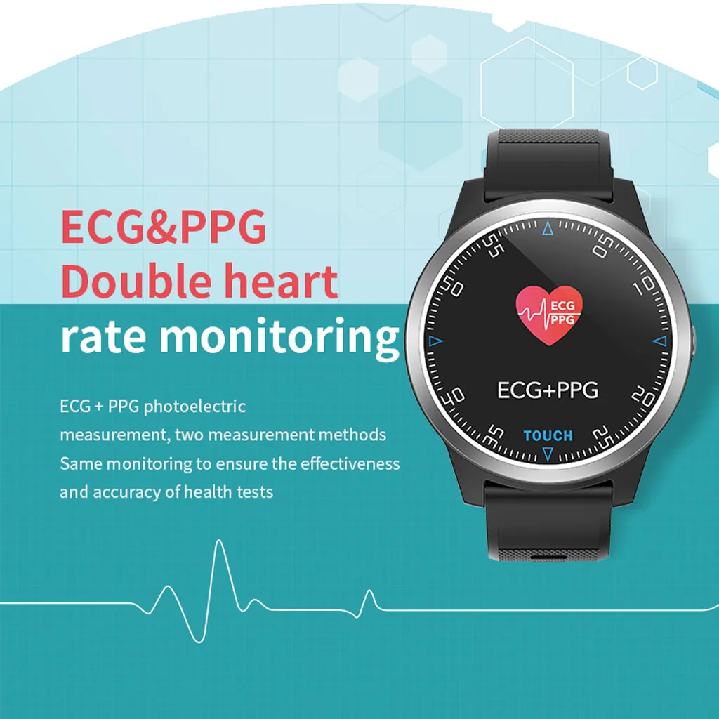 Смарт-часы Beautyss E101 ECG PPG двойной монитор сердечного ритма и артериального