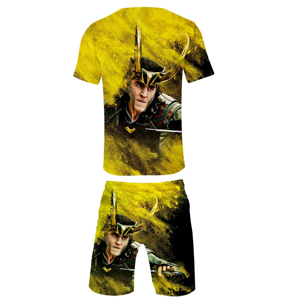 3D-LOKI The Dark World Harajuku крутой стиль супер мужские крутые 3D комплекты футболка с