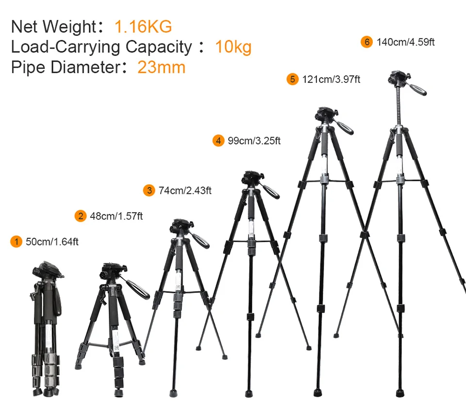 XEAST Multi-function Travel Camera Tripod 56"/143cm Adjustable Laser Level with 3-Way Swivel Pan Head Bubble | Инструменты