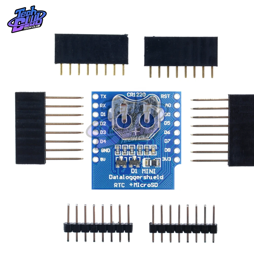 Micro SD D1 Mini Data щит регистратора + часы RTC DS1307 для Arduino/Raspberry | Инструменты