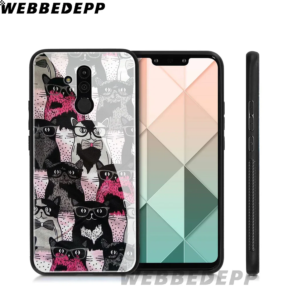 WEBBEDEPP чехол из закаленного стекла для Huawei Mate 20 P20 P10 P Smart 2019 2018 и Honor 10 9 8X 7A Lite Pro |