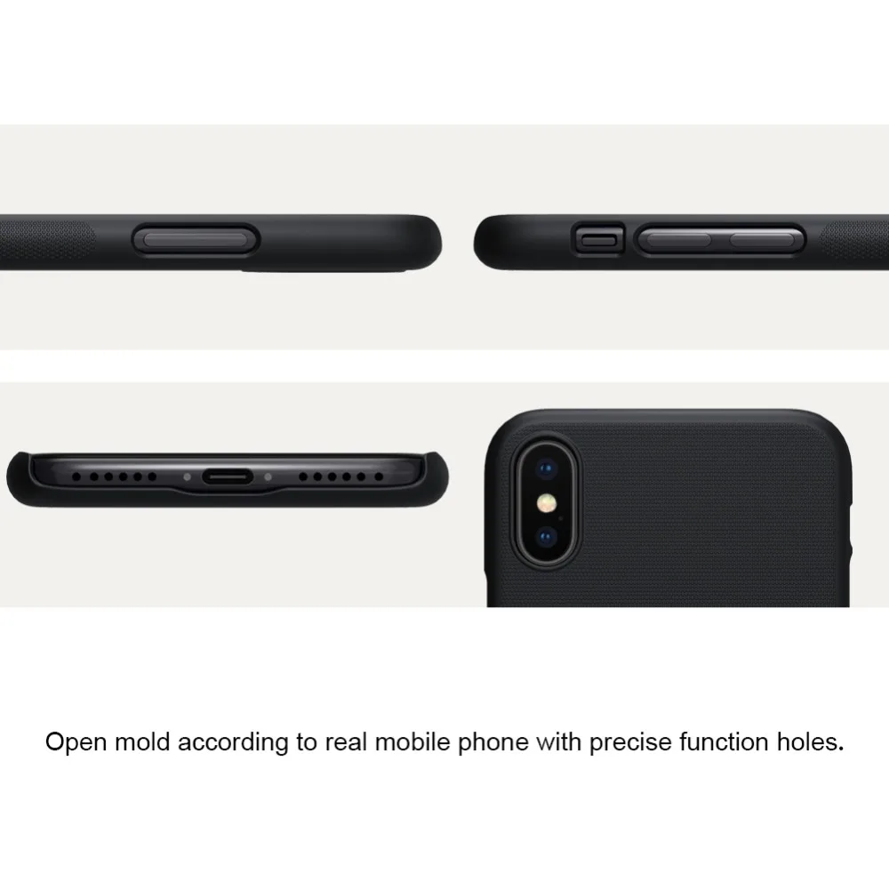 Чехол Nillkin для iPhone X XS 5 8 '' матовый щит жесткая задняя крышка из поликарбоната