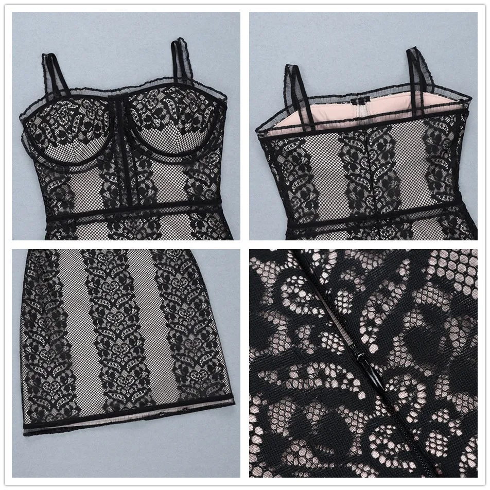 Женское Бандажное платье с кисточками на тонких бретелях черные вечерние платья