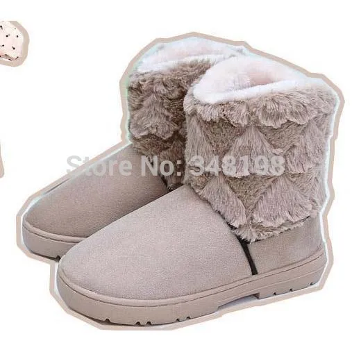 New Arrival 1Pairs 3 Colors Fashion Women Winter Snow Boots Hot Sale Warm Ankle Shoes Flat | Обувь