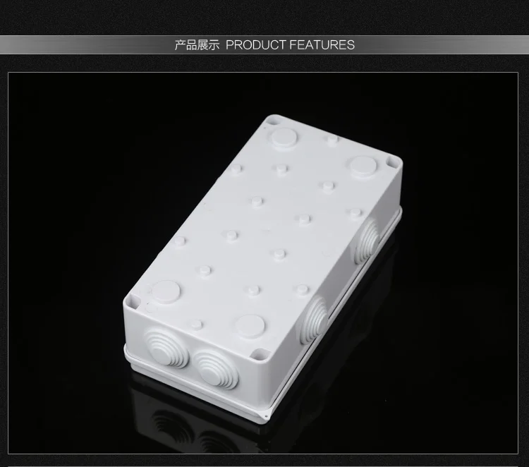 ABS пластик IP65 водонепроницаемая распределительная коробка DIY наружная электрическая Соединительная коробка кабельный филиал коробка распределительная коробка питания