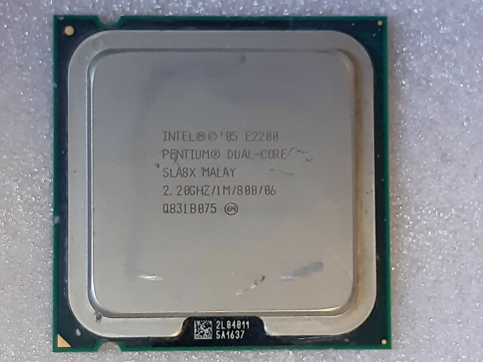 Intel Core 2 Duo E2200 настольный процессор двухъядерный ГГц 1 МБ кэш FSB 800 МГц LGA 775 E 2200