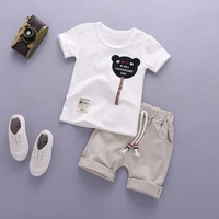 retail childrens clothing t shirt shorts boys set summer baby boy 2 pieces sets