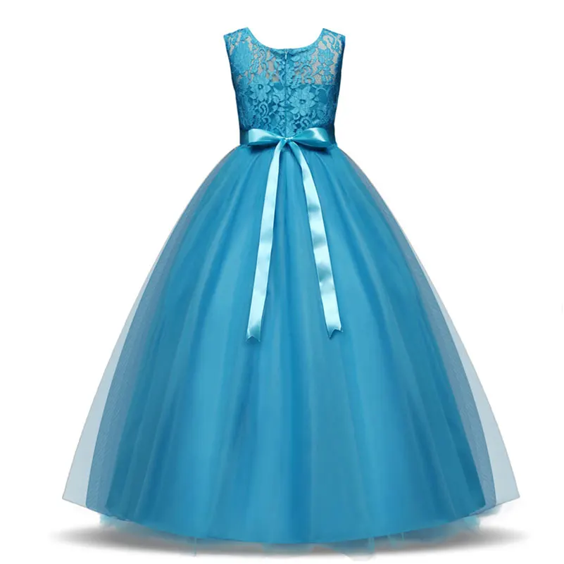 Baby Girl Lace Dress 8 Color Summer Children's Birthday Party Wedding Kids Princess Unique Design For 3-14 Years | Детская одежда и